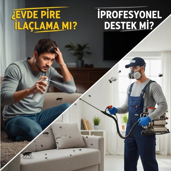 Evde Pire ilaçlamayı kendinizmi yapmak isterseniz yoksa profesyonel firmamı tercih edersiniz. Kendiniz boşuna zaman ve para kaybetmeyin